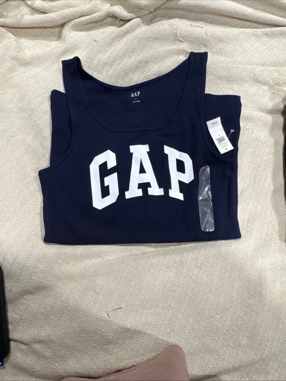 GAP Navy Tank with White Arch Logo